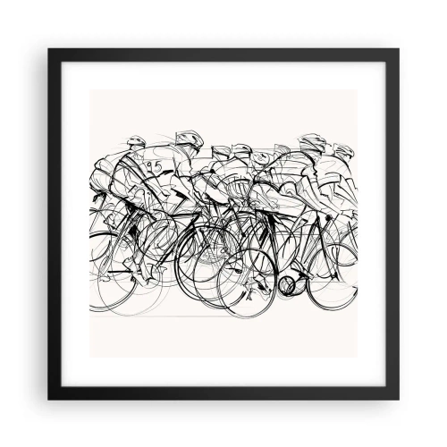 Plakát v černém rámu - Společně v týmu - 40x40 cm