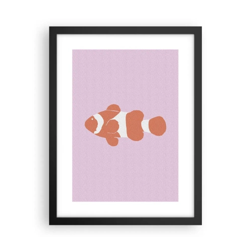 Plakát v černém rámu - Korále jí sluší - 30x40 cm