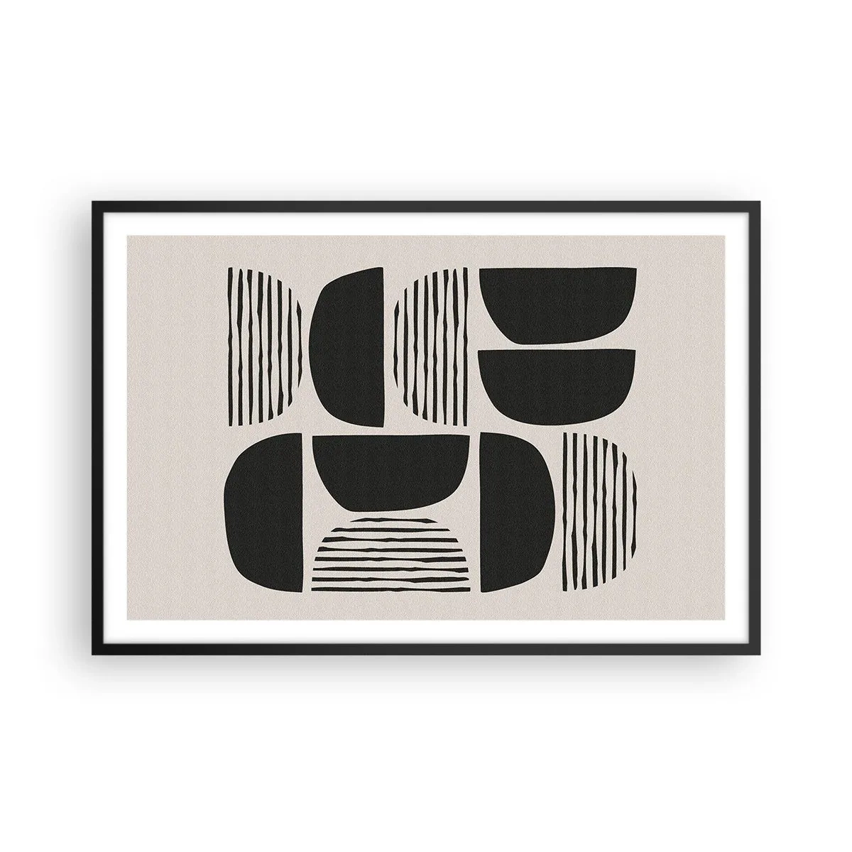 Plakát v černém rámu - Polovičaté soustavy - 91x61 cm