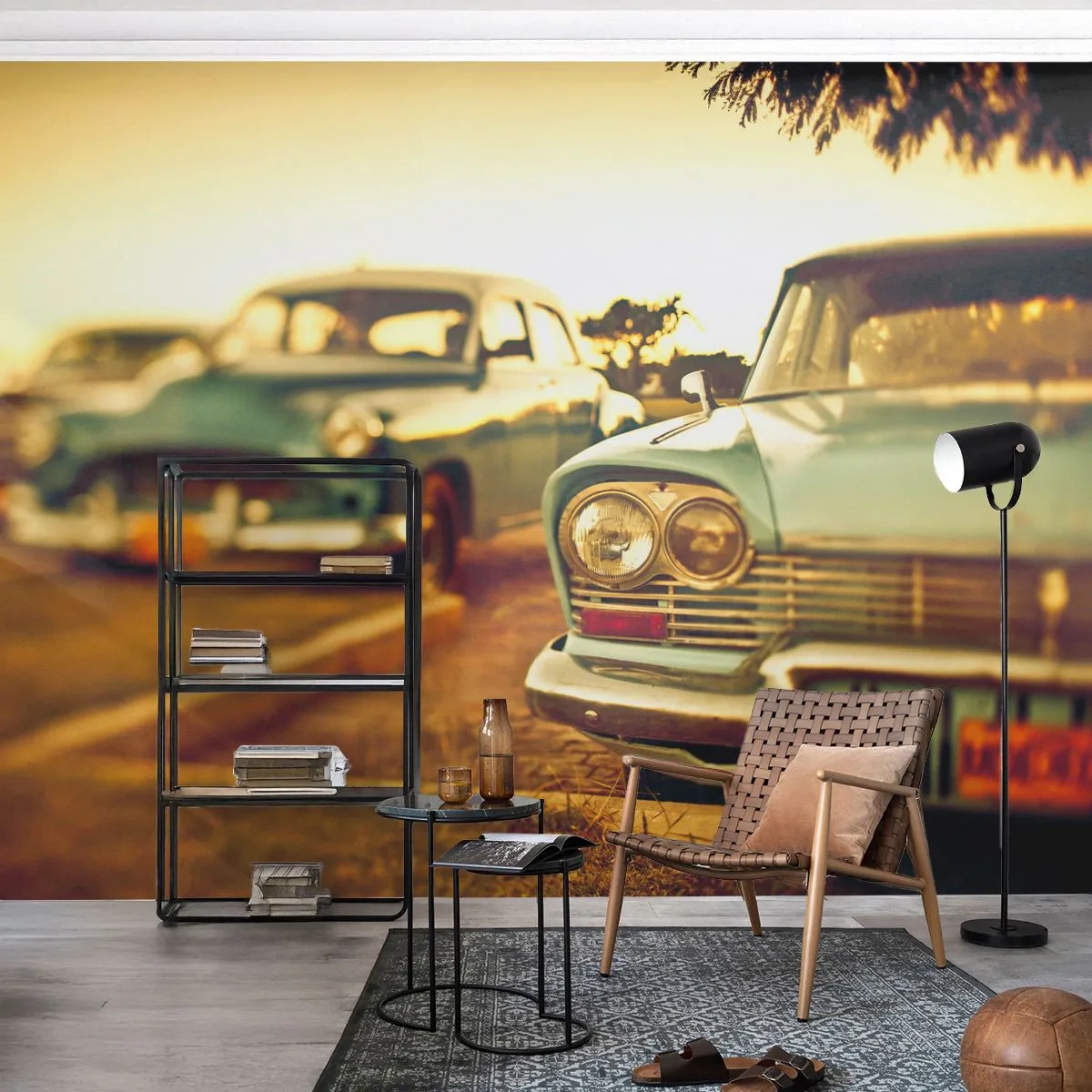 Fototapeta Samolepicí Deluxe Sticker - Počkáme, uvidíme - Auto, Kuba, Automobilový průmysl - 250x175 cm