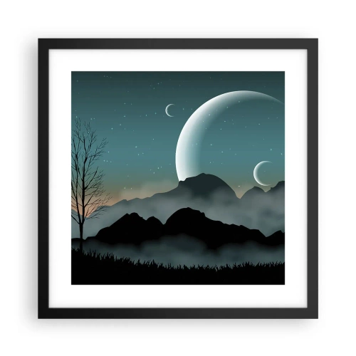 Plakát v černém rámu - Karneval hvězdné noci - 40x40 cm