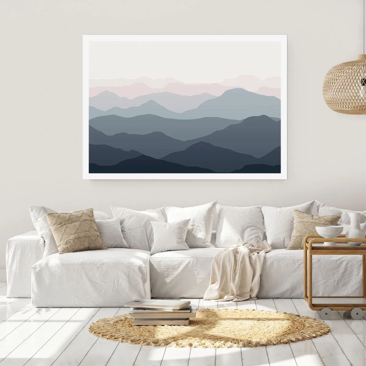Plakát - Vlny hor - 100x70 cm