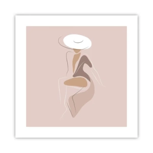 Plakát - Jak vypadá pravá dáma? - 40x40 cm