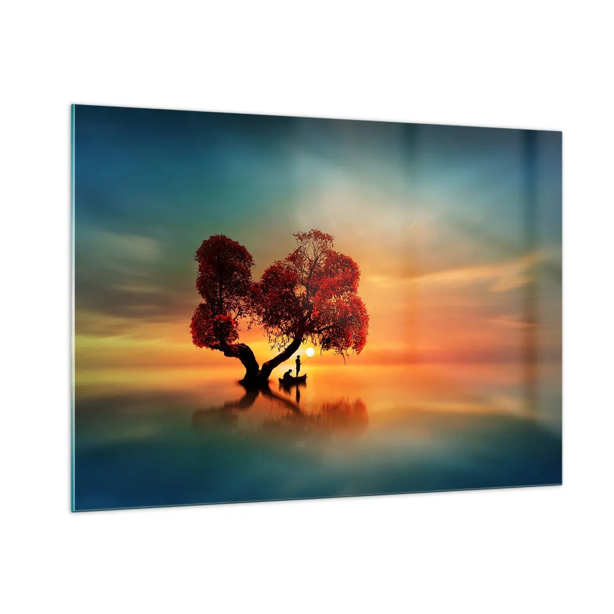 Obraz na skle - Voda a ticho vesmíru - 100x70 cm