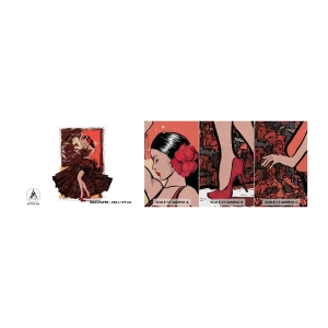 Vzor Fototapety Premium Canvas - V rytmu srdce - Tanečník, flamenco, Tanec - 100x30 cm