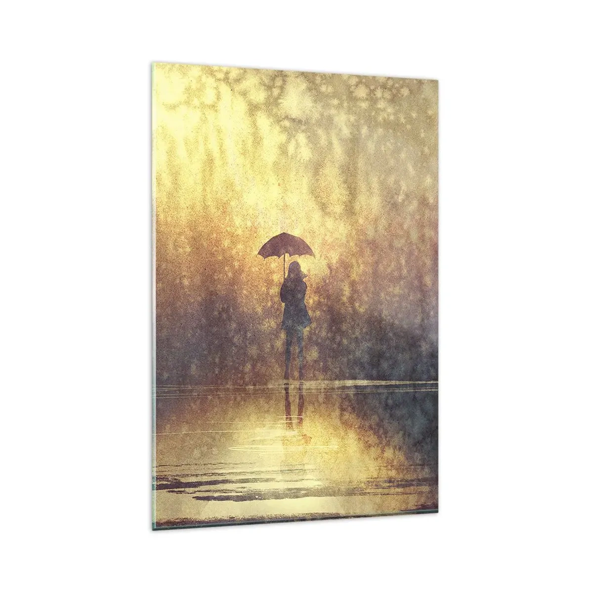 Obraz na skle - Cítím, že se na mě někdo dívá - 80x120 cm