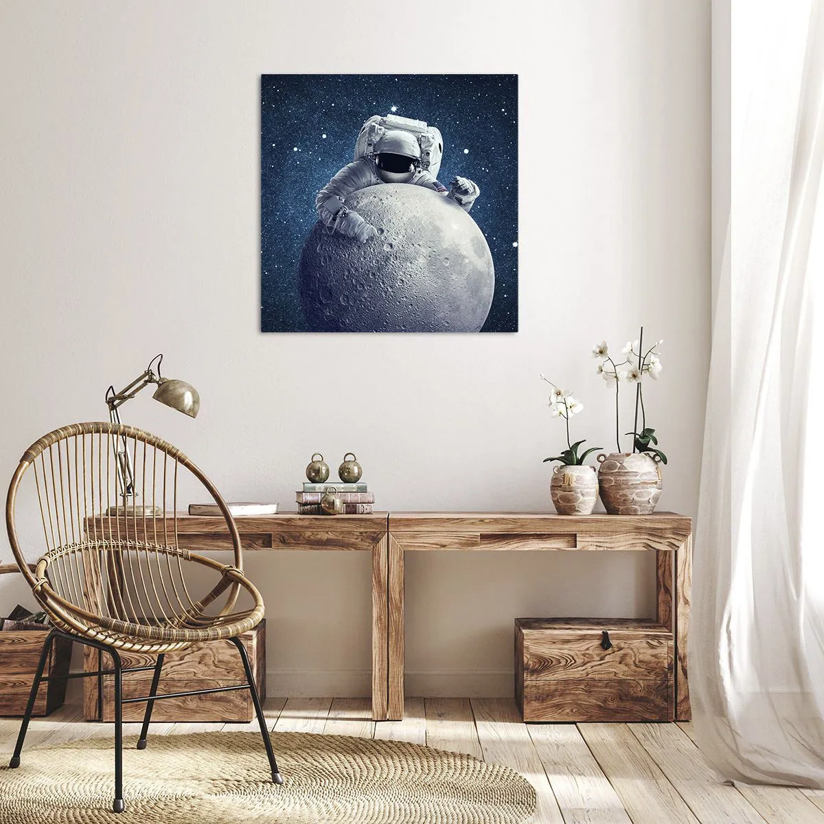 Obraz na plátně - Vesmírný vtipálek - 60x60 cm