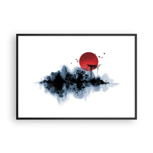 Plakát v černém rámu - Japonský pohled - 100x70 cm
