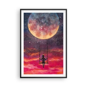 Plakát v černém rámu - Stavět si vzdušné zámky - 61x91 cm