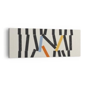 Obraz na plátně - Domino – kompozice - 140x50 cm