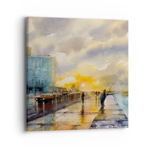 Obraz na plátně - Život na pobřeží - 40x40 cm