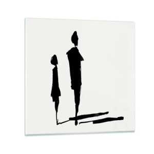 Obraz na skle - Určitě spolu? - 30x30 cm