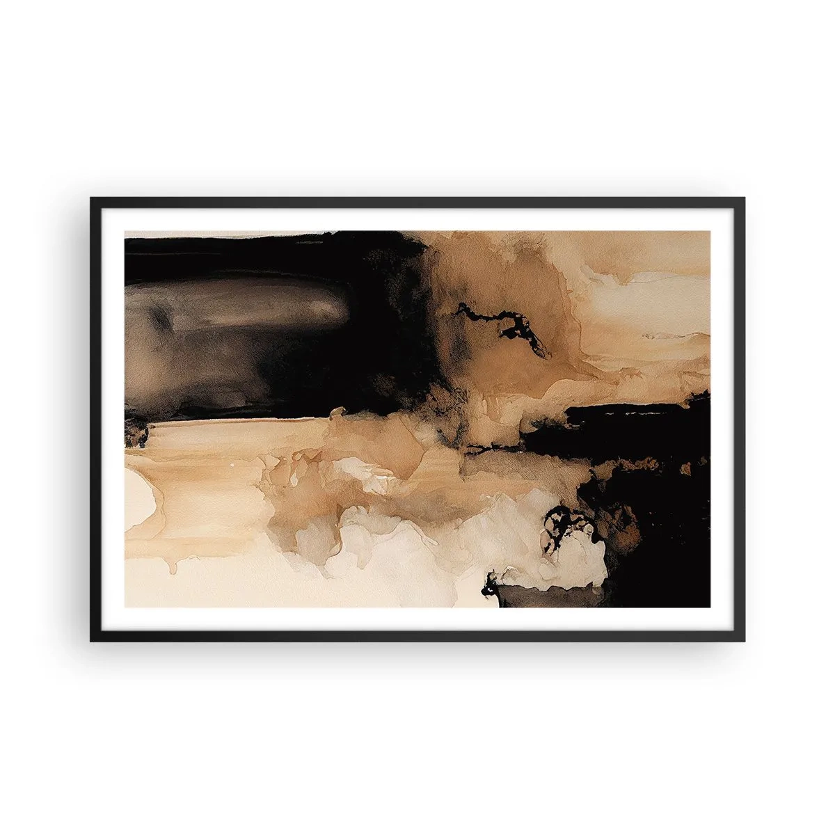 Plakát v černém rámu - Poutavá abstrakce - 91x61 cm