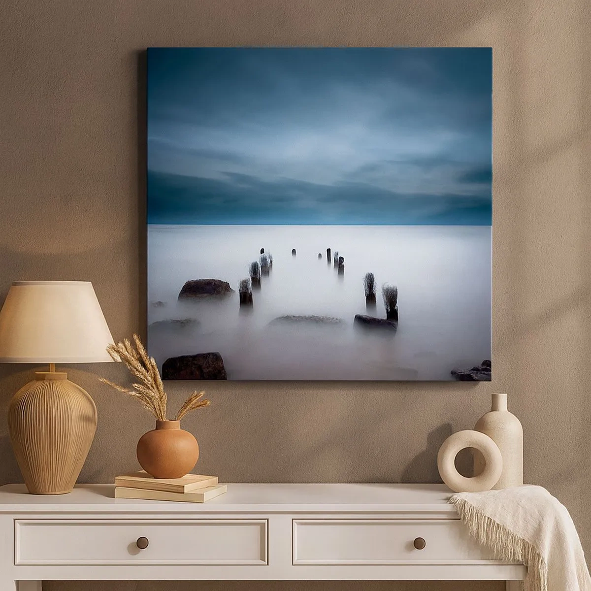 Obraz na plátně - Zamyšlené jezero - 30x30 cm