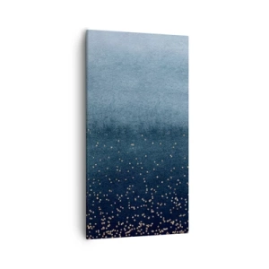 Obraz na plátně - Kompozice – modré fáze - 55x100 cm