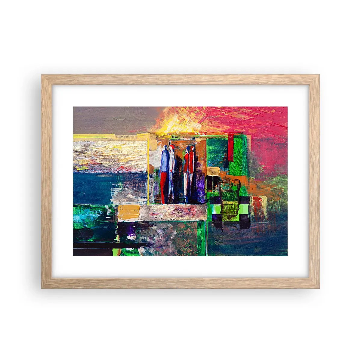 Plakát v rámu světlý dub - Vztahy a emoce - 40x30 cm