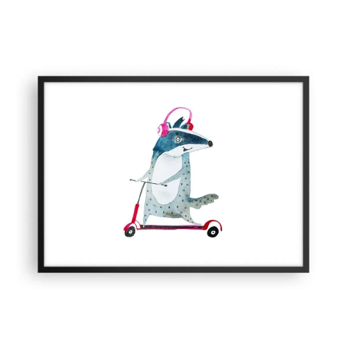 Plakát v černém rámu - Jezevčí radosti - 70x50 cm