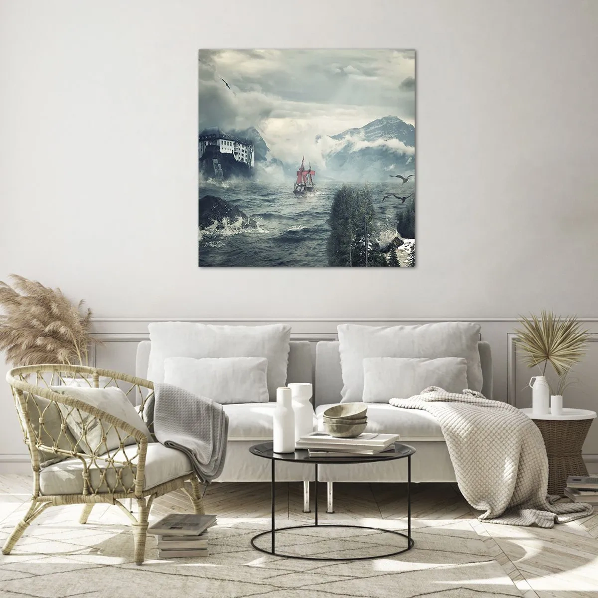 Obraz na skle - V kouzelných vodách - 60x60 cm