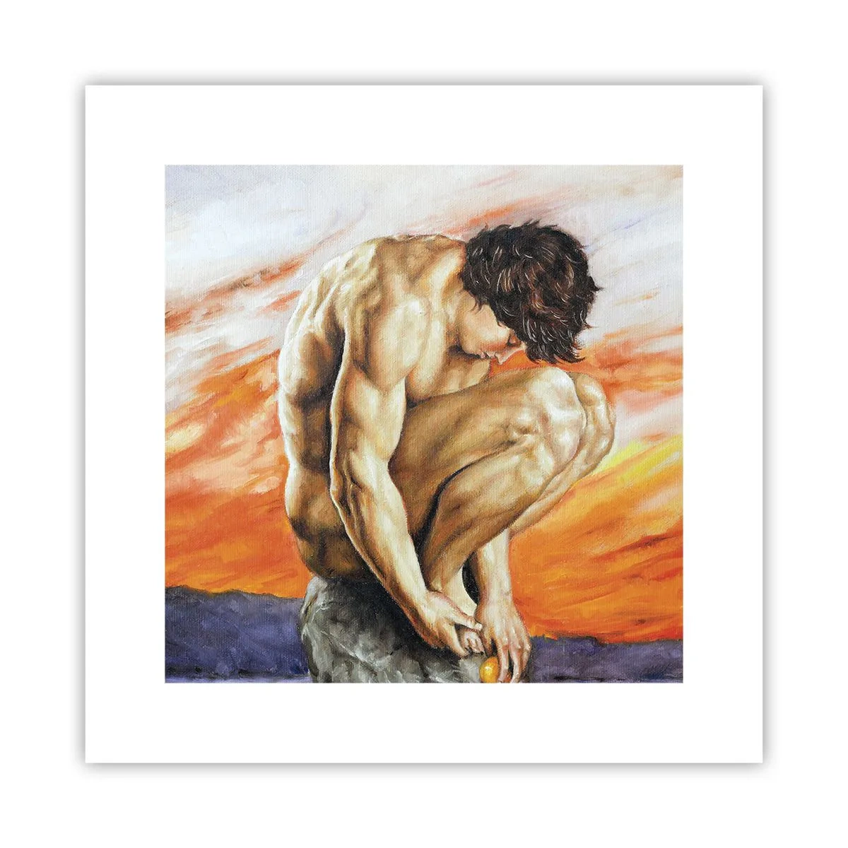 Plakát - Ponořen do sebe - 30x30 cm