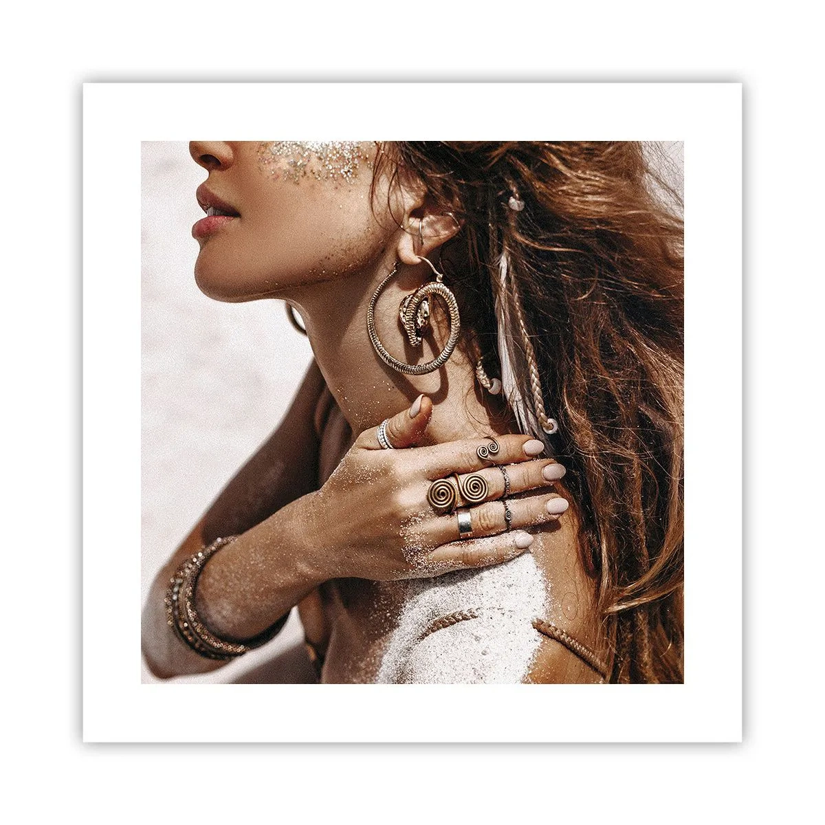 Plakát - Královna divoké pláže - 40x40 cm