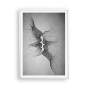 Plakát v bílém rámu - Polibek větru - 70x100 cm