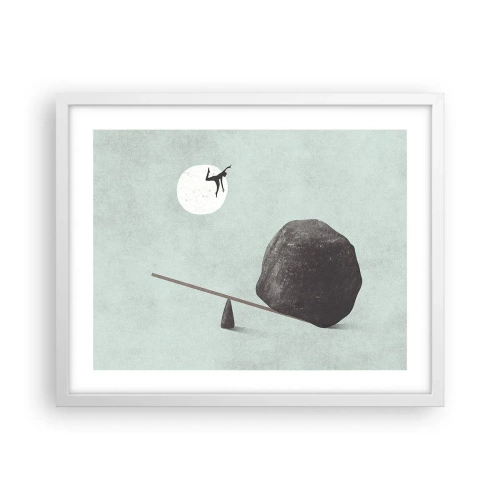 Plakát v bílém rámu - Splněný sen - 50x40 cm