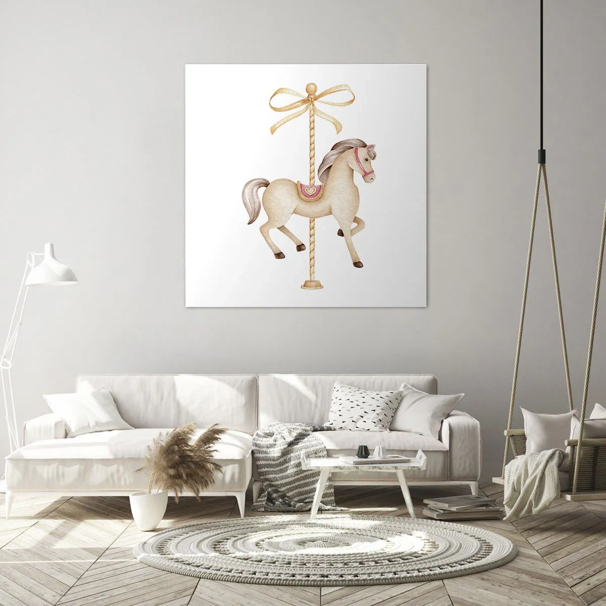 Obraz na plátně - Elegantním klusem - 70x70 cm