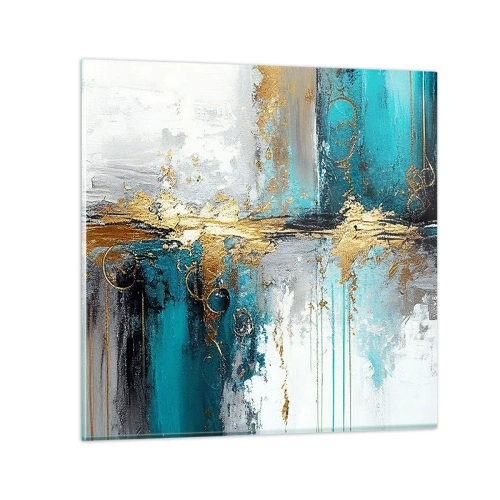 Obraz na skle - Všechno plyne - 60x60 cm