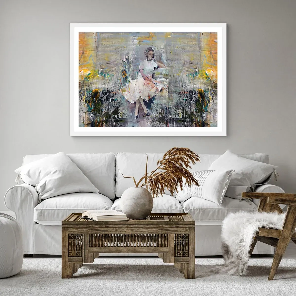 Plakát v bílém rámu - Klasická a moderní - 91x61 cm