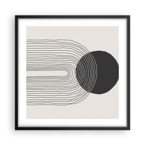 Plakát v černém rámu - Chvění a jistota - 50x50 cm