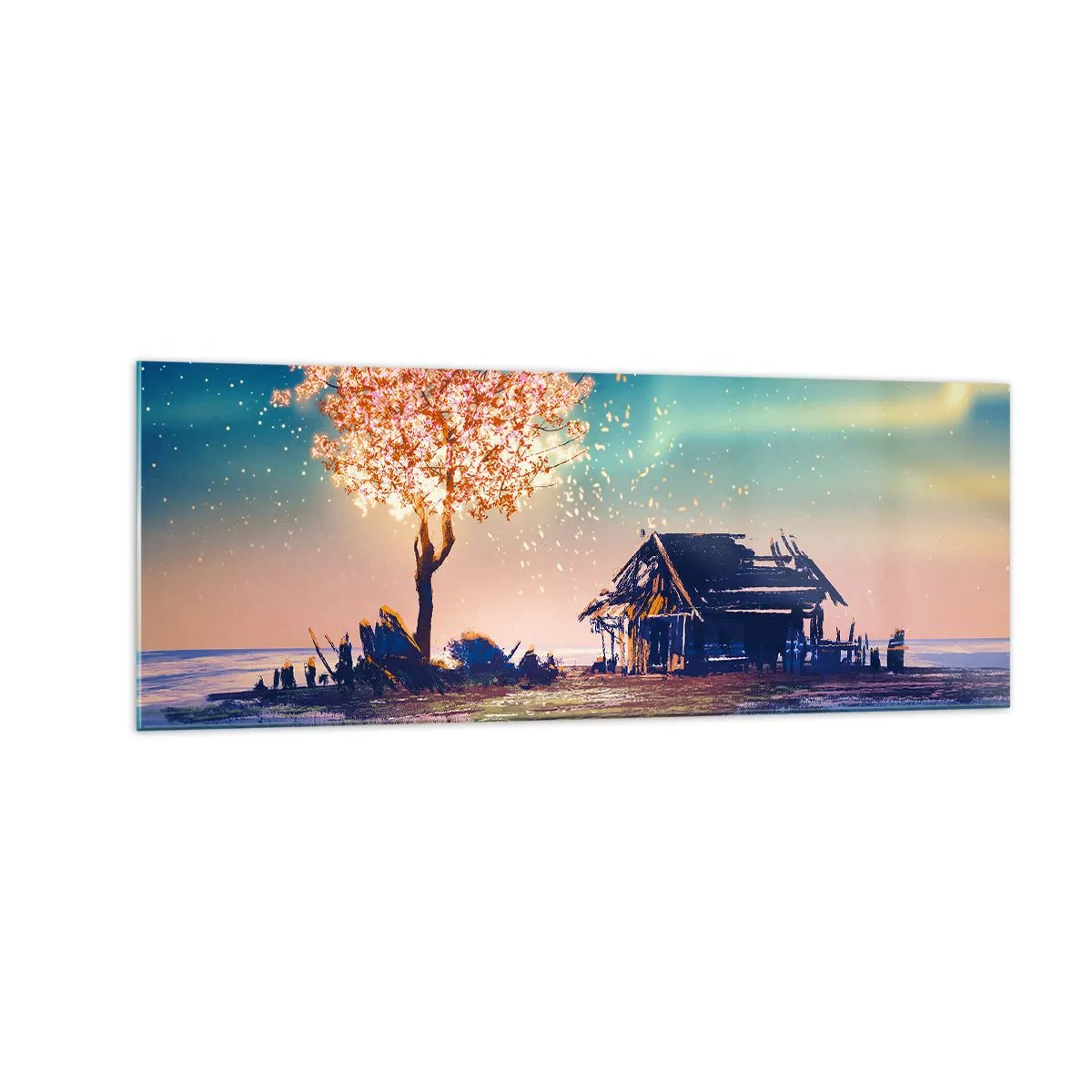 Obraz na skle - Příroda nepomíjí - 140x50 cm