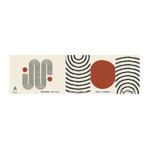Vzor Fototapety Samolepicí Deluxe Sticker - Od začátku do konce - Abstrakce, Grafika, Minimalismus - 100x30 cm
