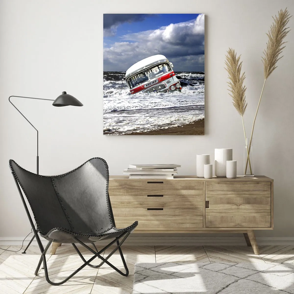 Obraz na skle - A čemu se divíš? - 70x100 cm