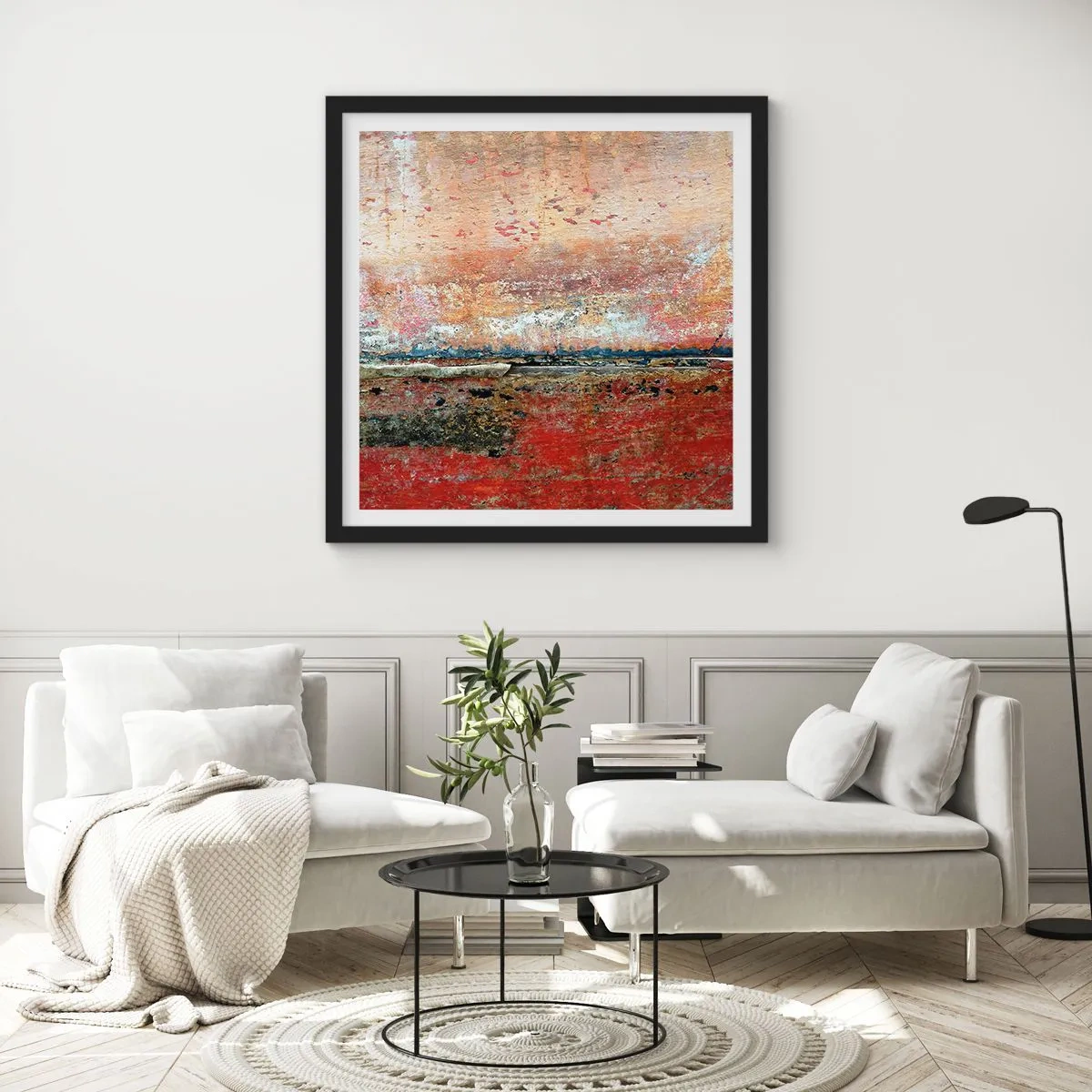 Plakát v černém rámu - Možná je to moře - 60x60 cm