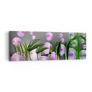Obraz na plátně - Reflexní kompozice lehkosti a života - 90x30 cm