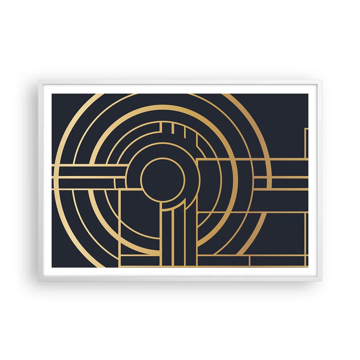 Plakát v bílém rámu - Obraty události - 100x70 cm