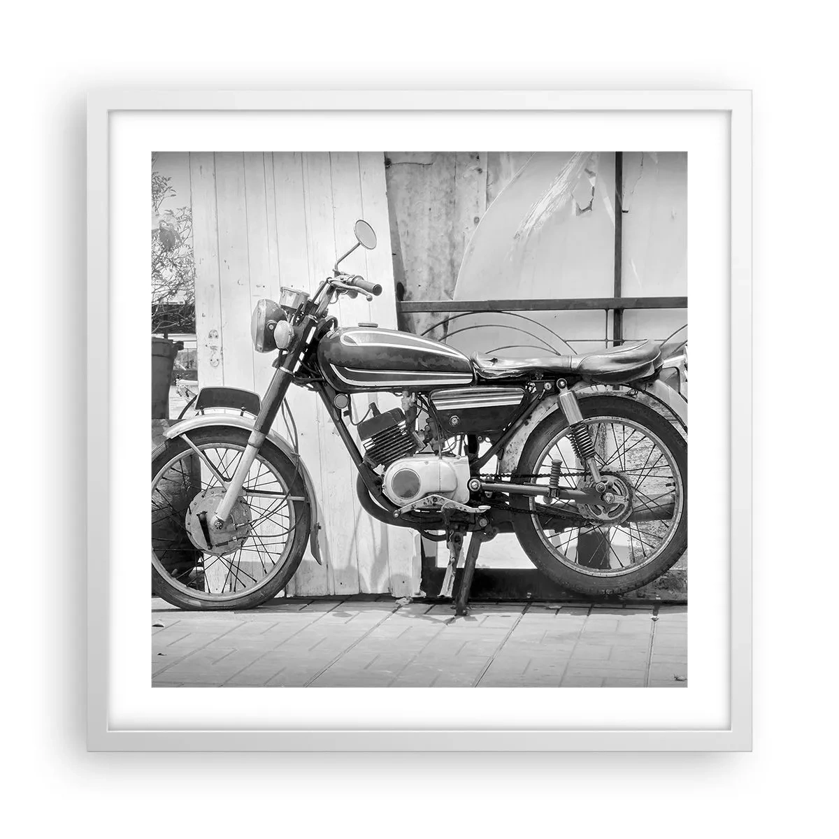 Plakát v bílém rámu - Klasika nade vše - 50x50 cm