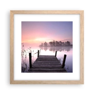Plakát v rámu světlý dub - Z liliové mlhy… - 30x30 cm