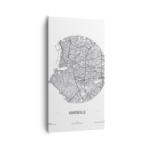 Obraz na plátně - Anatomie Marseille - 55x100 cm