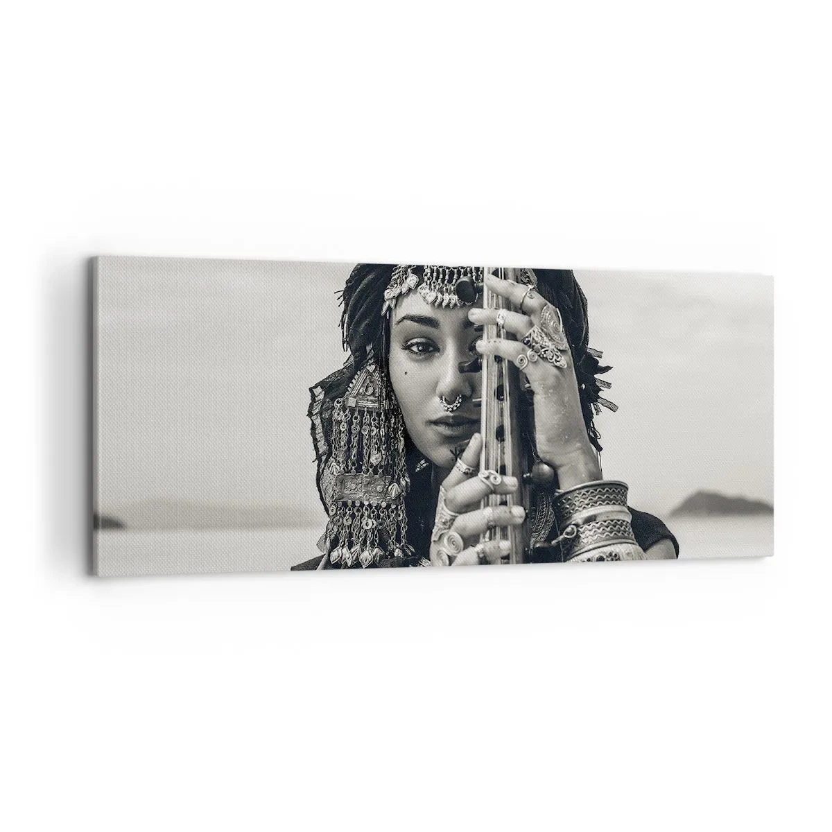Obraz na plátně - Samotná hudba orientu - 100x40 cm