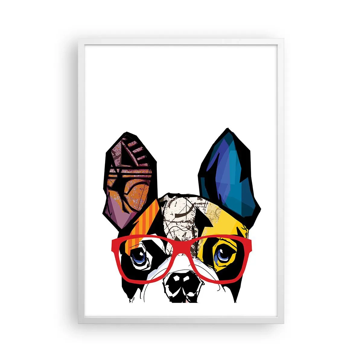 Plakát v bílém rámu - Intelektuál - 50x70 cm