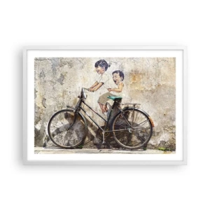 Plakát v bílém rámu - Pravda nebo klam? - 70x50 cm