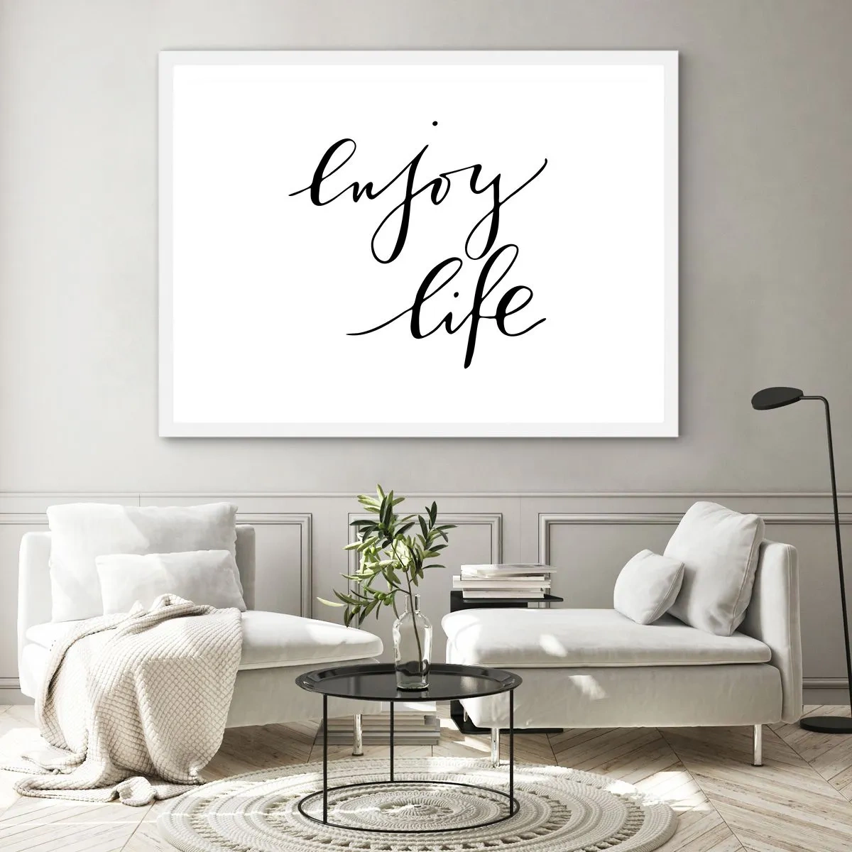 Plakát v bílém rámu - Není co dodat… - 40x30 cm