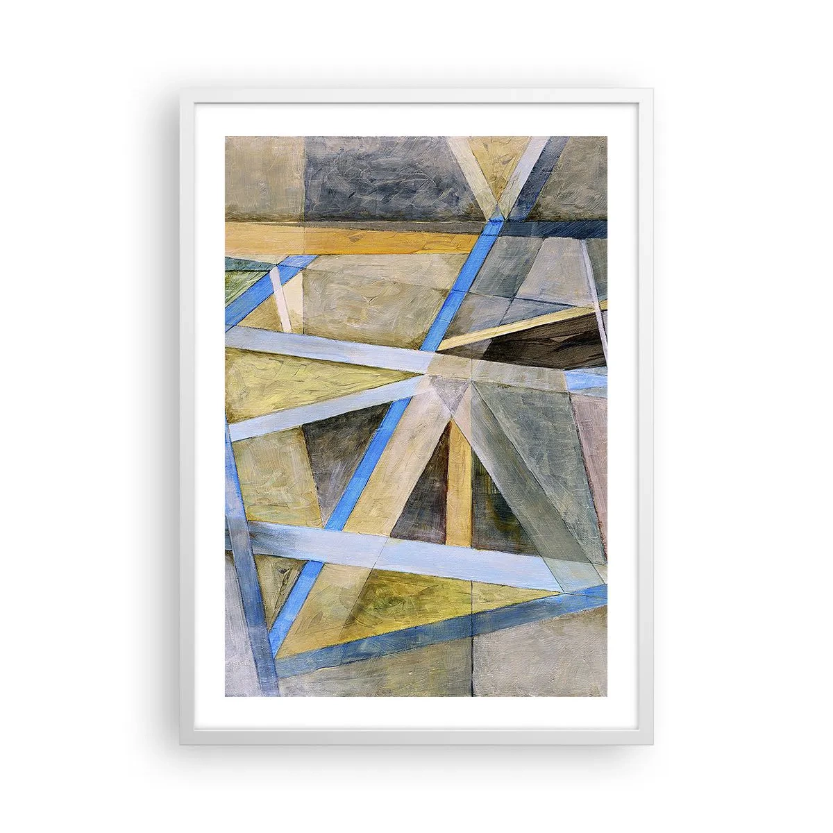 Plakát v bílém rámu - Přímo nebo diagonálně? - 50x70 cm