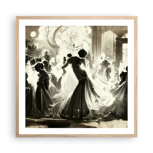 Plakát v rámu světlý dub - Velká maškaráda - 60x60 cm