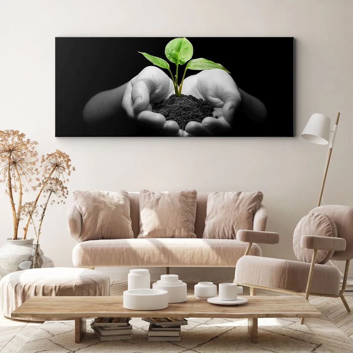 Obraz na plátně - Miluji přírodu, chráním ji - 140x50 cm