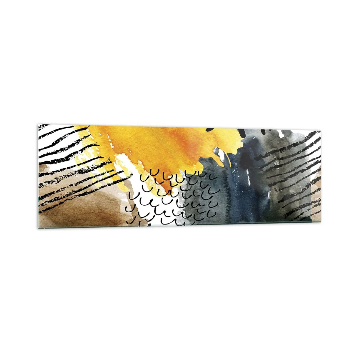 Obraz na skle - Setkání živlů - 160x50 cm