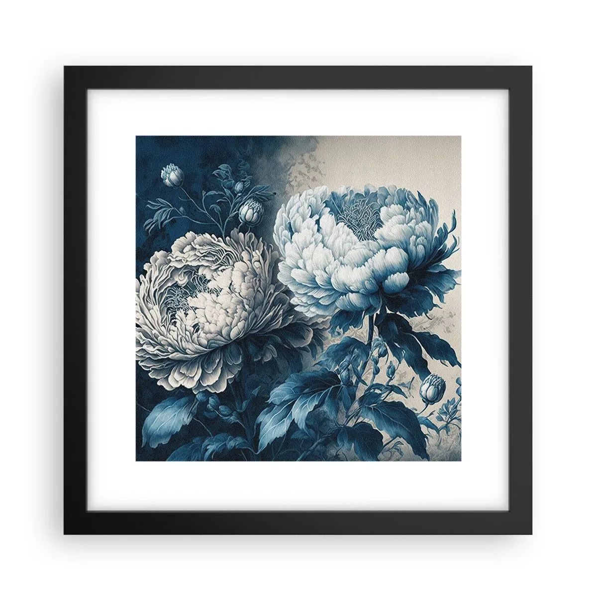 Plakát v černém rámu - Shodný pár - 30x30 cm