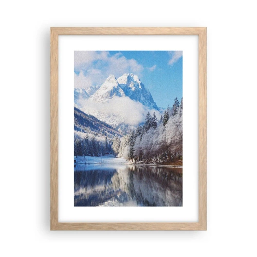 Plakát v rámu světlý dub - Sněhová stráž - 30x40 cm