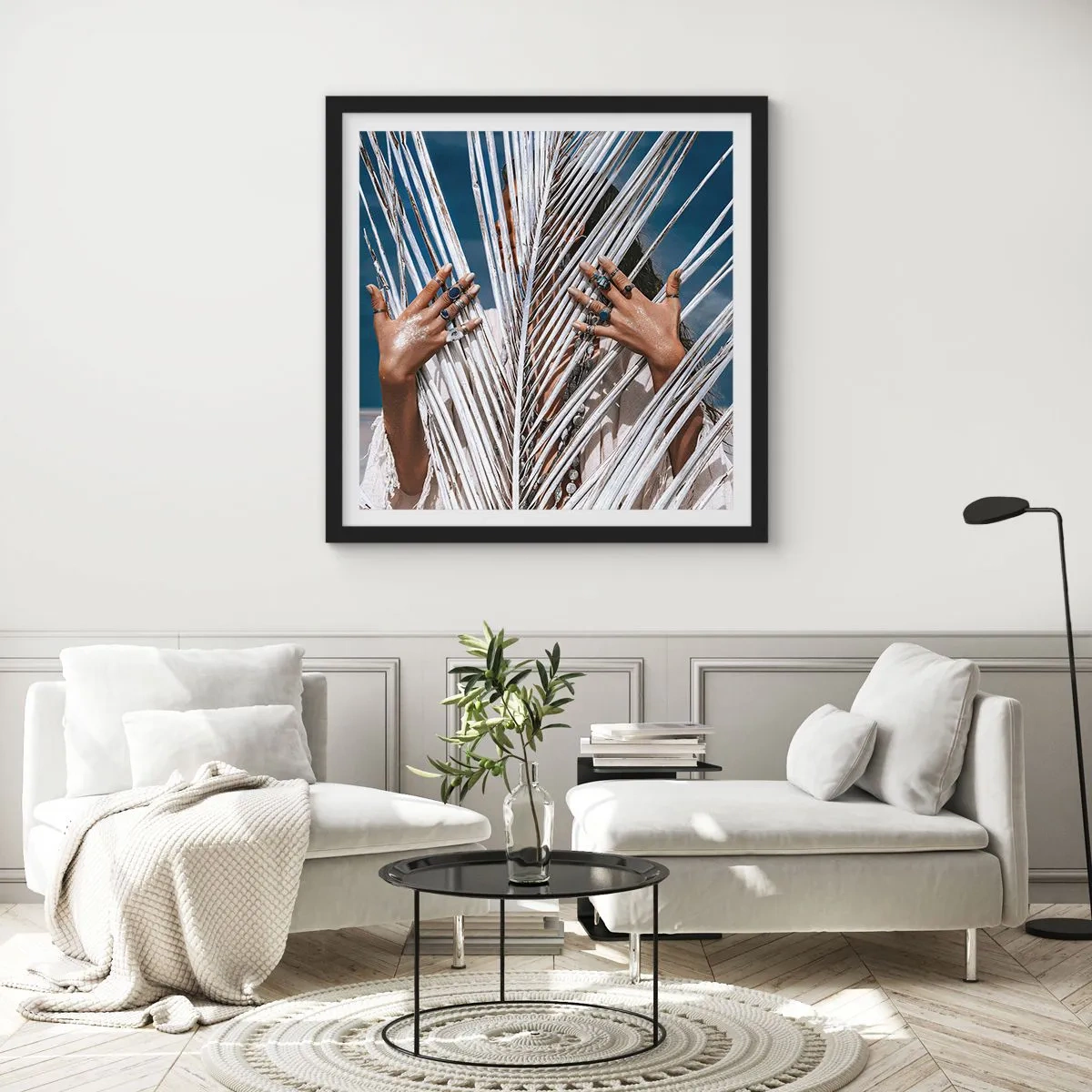 Plakát v černém rámu - Šamanová holka? - 60x60 cm